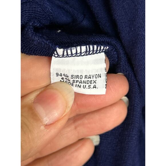 Bryn Walker Women's M navy blue long sleeve mini shirt dress fall winter boots - Picture 7 of 7